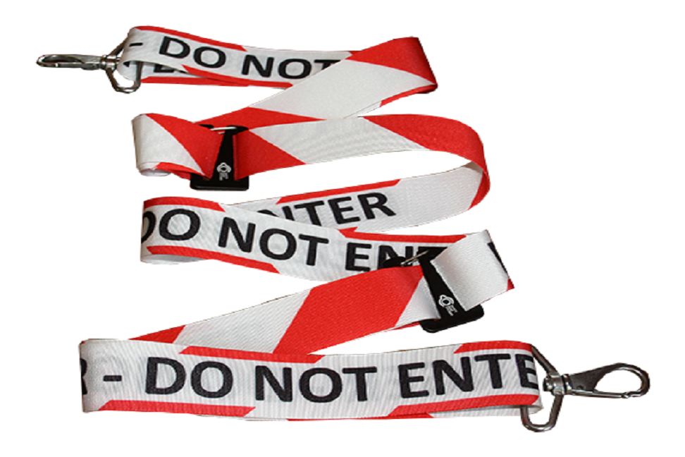 adjustable safety barrier tapes